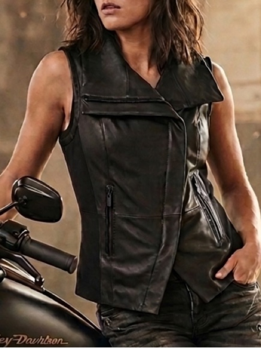 Harley Davidson Leather Vest M
